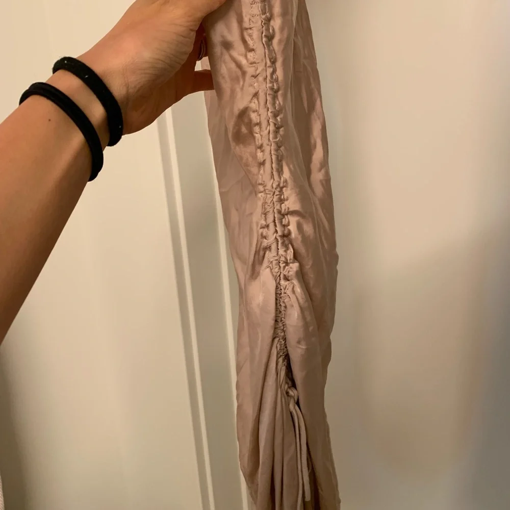 Aritzia “only ruched” slip mini dress in poetic pink, S - Picture 10 of 12